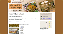 Desktop Screenshot of hibachigrillandbuffetjackson.com