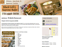 Tablet Screenshot of hibachigrillandbuffetjackson.com